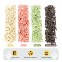 Litière pour chat en tofu, OEM ODM, écologique, biodégradable, hautement absorbante, 99% sans poussière, contrôle des odeurs supplémentaire, agglomération rapide