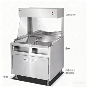 Cnix <span class=keywords><strong>VF</strong></span>-98 304 מזון נירוסטה חלון חום 1000l חם כלב kfc עוף התחממות 220v 1.1kw 50 הרץ 1 שנה אחריות חשמלית - Product Image 3