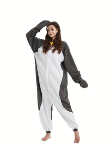 Nuevo Mono <span class=keywords><strong>de</strong></span> Felpa con Estampado <span class=keywords><strong>de</strong></span> <span class=keywords><strong>Pingüino</strong></span> 2025, <span class=keywords><strong>Pijama</strong></span> <span class=keywords><strong>de</strong></span> Animal <span class=keywords><strong>de</strong></span> Dibujos Animados para <span class=keywords><strong>Mujer</strong></span>, Ropa <span class=keywords><strong>de</strong></span> Dormir <span class=keywords><strong>de</strong></span> Franela, Pedido Mínimo 3 Piezas - Product Image 6