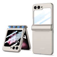 Casing Magnetik PC Keras Mewah dengan Pelindung Layar untuk Samsung Flip 5 4, untuk Casing Samsung Galaxy Z Flip 6