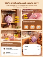 Bambola AI E-Boy, Compagno Intelligente Interattivo, Giocattolo di Peluche Rilassante con Imbottitura in Cotone PP, Feedback Tattile, Unisex