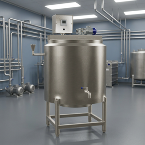 Cuve de pasteurisation automatique industrielle de 2000 litres pour mélange de crème glacée |   Pasteurisateur laitier en acier inoxydable - Product Image 3