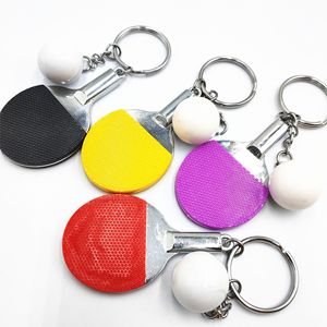 Llavero de simulación de tenis de mesa 3D, mini llaveros de <span class=keywords><strong>ping</strong></span> pong, llavero deportivo realista con raqueta de tenis de mesa, dijes para bolso - Product Image 5