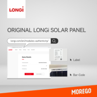 Panneaux solaires bifaciaux Longi Solar Hi-MO7 HPDC Cell 615W 620W 625W 630W à double vitrage, module PV de type N pour système d'énergie solaire C&I