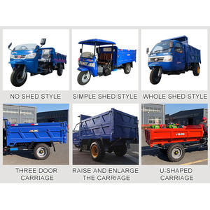 Tricycle Cargo Trois Roues Ouvert, Scooter Chargeur Diesel avec Refroidissement par Eau, Véhicule Essence et Diesel - Product Image 4