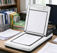 Scanner à plat A4 Ricoh Fujitsu Fi-400F pour numérisation de livres, documents et magazines pour le bureau et l'archivage