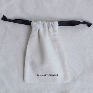 Sac en coton biologique personnalisé avec logo imprimé, pour emballer des bougies, des savons, des cadeaux, avec cordon de serrage, pochette anti-poussière en coton - Product Image 5