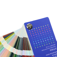 Guide de couleurs CMYK Tian Ping, nuancier holographique, impression offset, couverture rigide, échantillons portables pour correspondance des couleurs