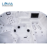 Baignoire de massage Whirlpool Bain à remous Spa Piscines extérieures Bain à remous sur pieds Baignoire sur pied Massage Piscine extérieure intelligente