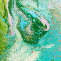 Peinture Acrylique d'Artiste à Coulée Artecho Grande Capacité 1L, 45 Couleurs, pour Ours Fluide, Toile, Papier et Bois