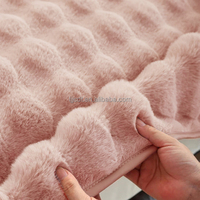 Vente en gros populaire luxe fausse fourrure de lapin chaud doux hiver 3 à 7 places housse de canapé en peluche