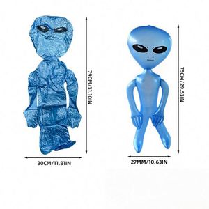 PVC <b>Inflatable</b> Funny Alien Figure Spooky Halloween Decor & Fun Promo Giveaway - Product Image 4