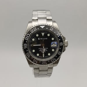 Montre SEILOCE avec mouvement NH35 complet, cristal saphir, lunette en céramique, étanche à 100 mètres - Product Image 1