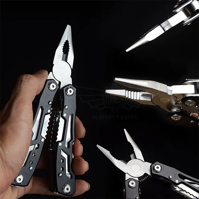 Screwdriver Hot Selling Stainless Steel Pliers With Wire Stripper Knife Screwdriver Bottle Opener Folding Pliers