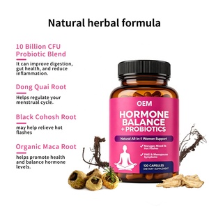Cápsulas <span class=keywords><strong>de</strong></span> Probióticos Naturales para el Equilibrio Hormonal, 120 Unidades, OEM/ODM, para Mujeres, Controla el Estado <span class=keywords><strong>de</strong></span> Ánimo, las Brotes <span class=keywords><strong>de</strong></span> Calor, <span class=keywords><strong>los</strong></span> <span class=keywords><strong>Síntomas</strong></span> del SPM y <span class=keywords><strong>la</strong></span> <span class=keywords><strong>Menopausia</strong></span>, Refuerza el Sistema Inmunitario - Product Image 2