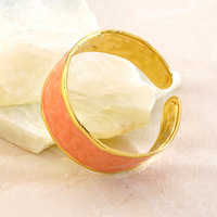 Bracelet Géométrique en Acier Inoxydable Anti-Goutte, Style Rétro et Tendance, Polyvalent, Durable, Ne Ternit Pas, Bracelet Ouvert – Meilleure Vente