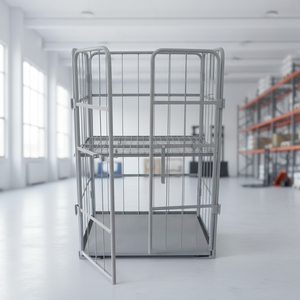 Heavy Duty Steel Cargo Roll <strong>Cage</strong> Trolley With <strong>500kg</strong> Capacity For Warehouse Transport And Storage Racking - Product Image 1