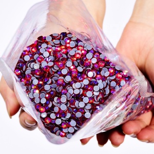 Muestras Gratis Oleeya, Cristales de Alta Calidad SS6-SS20, 14400 Piezas, Cristales de Vidrio al por Mayor, Cristales Hotfix para Vestidos de Novia y Prendas - Product Image 6