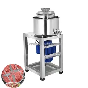 Mesin Dapur Pengocok Daging Listrik Dapur Komersial Penggiling Bakso Baja Tahan Karat/Pembuat Bakso