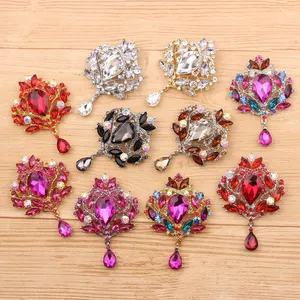Jinyuan Jewelry – broches de broche en forme de goutte d'eau en cristal de haute qualité pour femmes ou mariage en argent/or/or Rose - Product Image 2