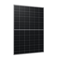 Panneau solaire monocristallin N-Type demi-cellule 430-450W, 108 cellules, verre simple, cadre en aluminium noir, module PV pour maisons