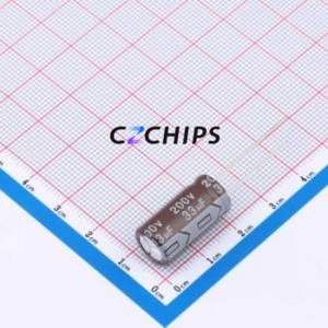 Condensador Electrolítico de Aluminio de Montaje Pasante DHG200M336H200S1AA, D10xL20mm 33uF 20% 200V 600mA-100kHz - Product Image 1