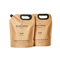 Sac de boisson personnalisé bec verseur recharge de shampoing boisson pochettes d'emballage liquide biodégradable écologique support en papier kraft pochette à bec