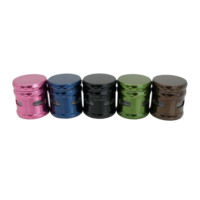 Nouvel arrivage de broyeur d'herbes aromatiques en aluminium de qualité supérieure avec dents pointues broyeur de tabac en métal avec logo personnalisé pour magasin de cigarettes accessoires pour fumeurs