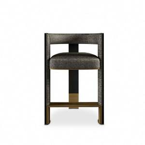 Haute <span class=keywords><strong>Couture</strong></span> Mobilier Décoration Entreprise Designs modernes Tabourets de bar Chaises hautes en velours - Product Image 2