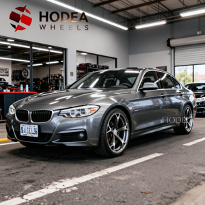 Rines de Aleación Forjados Personalizables de 5 Radios, 15-24 Pulgadas, Acabado Gunmetal Mecanizado para BMW/Nissan/Toyota/Audi/Benz/<span class=keywords><strong>Ford</strong></span>/Tesla/Porsche - Product Image 2
