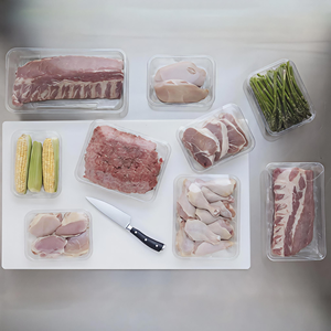 Barquettes jetables en plastique PET transparent pour viande, légumes, <span class=keywords><strong>haricots</strong></span> <span class=keywords><strong>verts</strong></span>, steaks et autres aliments - Product Image 2