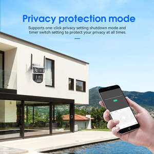 The New Arrival 4MP <strong>Double</strong> Lens 4G AOV 24 Hours Recording Color Night Vision Solar Wireless Battery Outdoor Cctv <strong>Ip</strong> Ptz <strong>Camera</strong> - Product Image 4