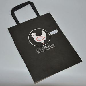 Manufacturer Wholesale Custom <b>Biodegradable</b> Gift Wedding Jewelry Shopping Food Takeaway <b>Packaging</b> Kraft Paper Craft Bag - Product Image 2