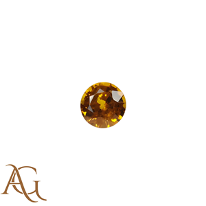 Saphir jaune naturel en gros, pierre ronde non montée, facettée, pierre précieuse pour la création de bijoux, 1 mm à 8 mm, certifiée - Product Image 1