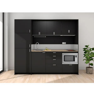 ชุดครัวสำเร็จรูปดีไซน์ใหม่ สำหรับอพาร์ทเมนต์ โรงแรม ครัวขนาดเล็กอเนกประสงค์ พร้อมตู้เย็น เตา และอ่างล้างจาน - Product Image 3