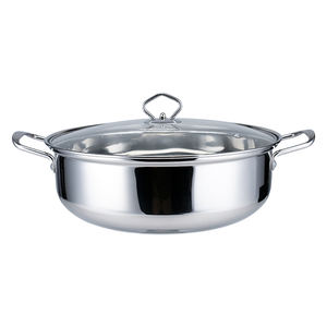 Para <span class=keywords><strong>Amazon</strong></span> Vendedor superior 18/8 Acero inoxidable Hot Pot Divider Soup & Stock Ollas Calentador <span class=keywords><strong>de</strong></span> alimentos Utensilios <span class=keywords><strong>de</strong></span> <span class=keywords><strong>cocina</strong></span> Productos al por mayor en venta - Product Image 1
