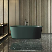 Baignoire dorée de luxe Vanstar baignoires autoportantes en résine à surface solide
