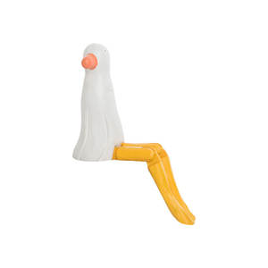 Ornamen gaya manis sederhana kerajinan kayu Seagull kaki panjang buatan tangan gaya Eropa untuk mebel Desktop terukir kreatif kecil - Product Image 4