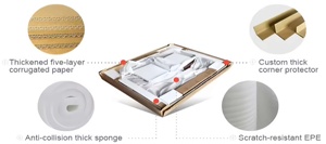 Mobile <span class=keywords><strong>TV</strong></span> Lungo <span class=keywords><strong>in</strong></span> Noce Scanalato con Ante Scorrevoli, Ripiani Centrali e Gambe <span class=keywords><strong>in</strong></span> Metallo per Soggiorno - Produzione di Fabbrica - Product Image 4