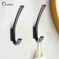 Crochets muraux Oukali en alliage de zinc, couleur or et noir, pour serviettes et cuisine, vente en gros