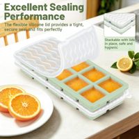 Grand moule à glaçons carré en silicone, bac à glaçons pour fruits, outil pour glaces et bâtonnets glacés, accessoires de cuisine