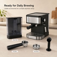 Machine à café électrique automatique de haute qualité avec 20 bars de pression, buse à mousse de lait haute performance pour hôtels, extérieur et camping-cars