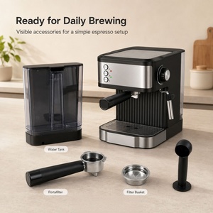 Cafetera Eléctrica Automática de Alta Calidad con 20 Bares de Presión, Boquilla para Espuma de Leche de Alta Productividad para Hoteles, Exteriores y Autocaravanas - Product Image 4