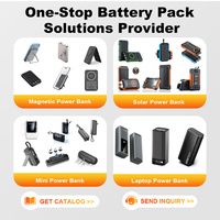 Nouvelle batterie Li-polymère ultra-mince portable avec support magnétique, charge rapide sans fil 20W, batterie externe haute capacité en ABS