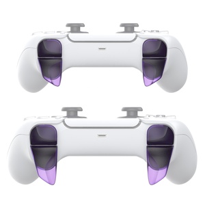 ชุดอุปกรณ์เสริมปรับปรุงเกมส์ Clear Purple Blade 2 คู่ ปุ่มปรับระดับไหล่ ตัวต่อขยายกันกระแทก ตัวต่อขยายทริกเกอร์ สำหรับจอยคอนโทรลเลอร์ PS5 - Product Image 6