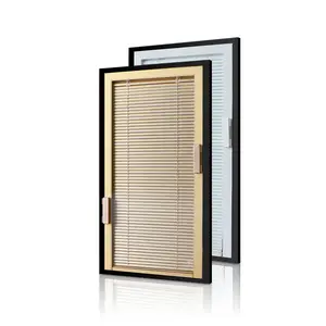 Magate hoist lift built-in blinds shades shutters windows between insulating glass blinds incorporaetd inside window
