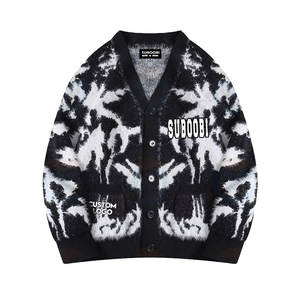 Suéter de Mohair Sólido Personalizado para Hombre con Color Jaspeado y Tinte Espacial, Antiencogimiento y Antiarrugas, para Otoño - Product Image 1