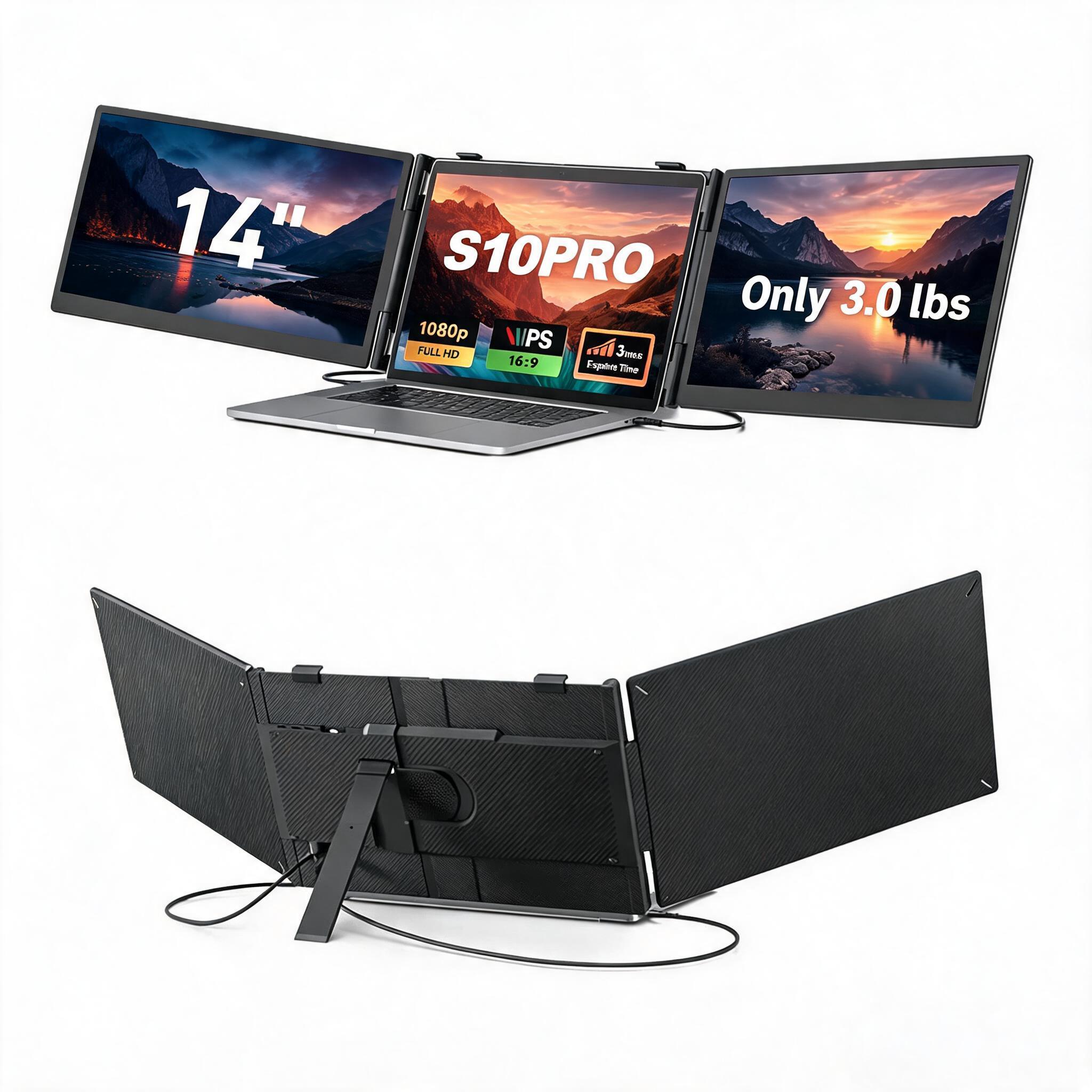 <strong>2026</strong> New Arrival Notebook Extender 14" IPS <strong>1080P</strong> Mid Range Specification Medium Version Dual Portable Monitor