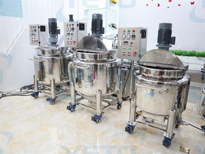 100l-500l di chuyển xi-rô làm cho máy công nghiệp thép không gỉ làm nóng bể trộn cho Kem dưỡng da dầu gội xà phòng lỏng - Product Image 2
