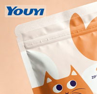YOUYI Sac d'emballage alimentaire pour chats et chiens 500g 1kg 2kg, pochette refermable à fermeture éclair, personnalisable OEM
